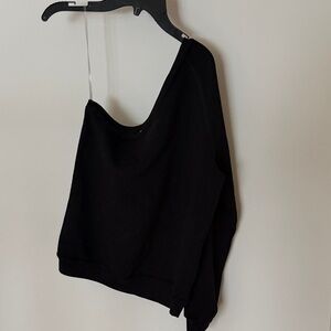 Project Social T Black Asymmetrical Sweatshirt